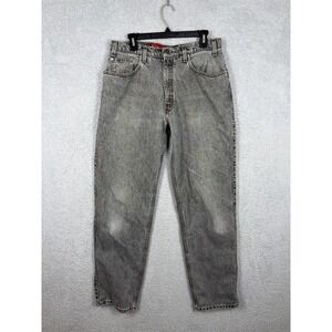 Levi's SilverTab‎ Jeans Mens 33x34 Gray Black Vintage Loose Fit Baggy Skate Y2K